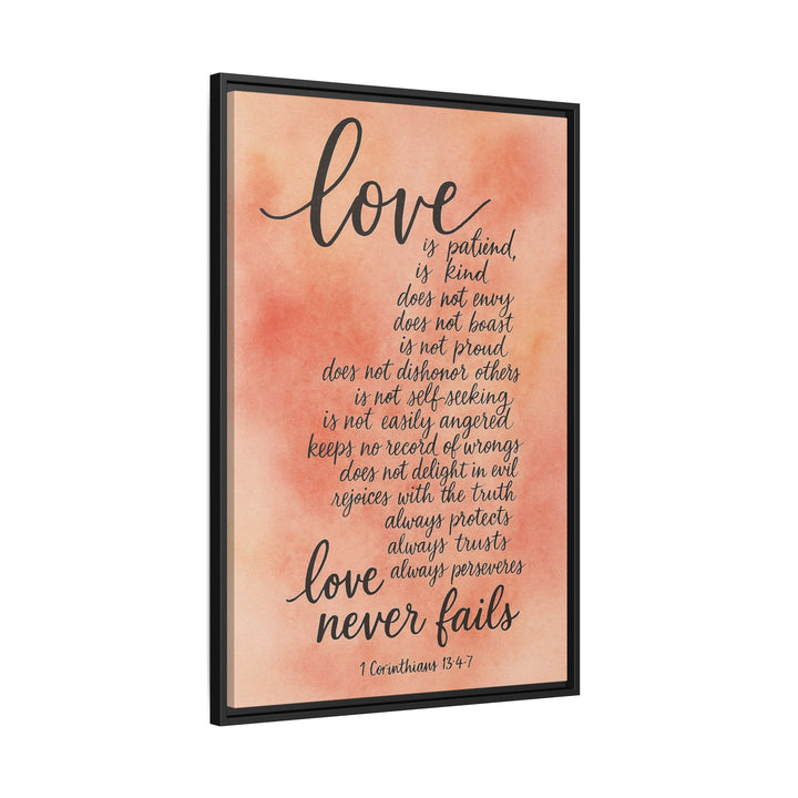 1 Corinthians 13 Canvas Wall Decor