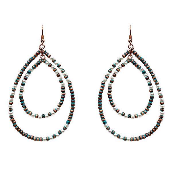 Navajo Pearl Hoop Earrings