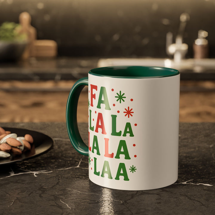 Festive Holiday Mug - "Fa La La La La" - 11oz & 15oz
