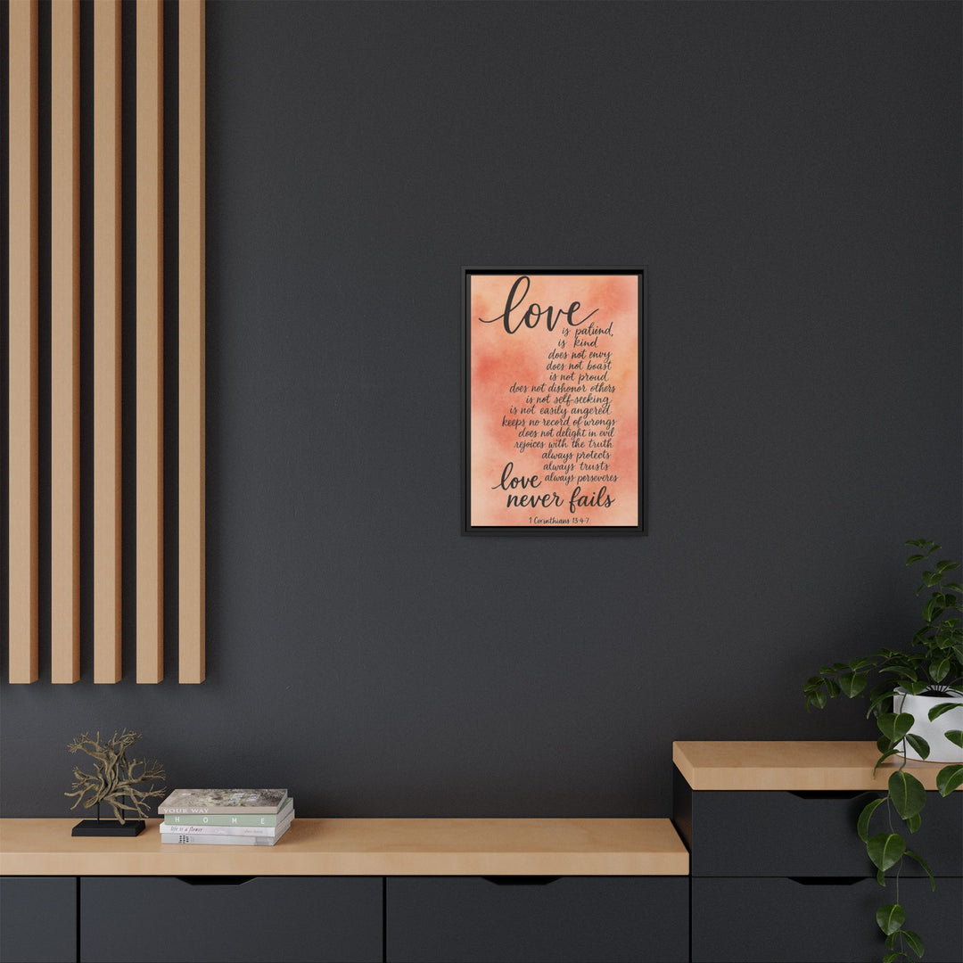 1 Corinthians 13 Canvas Wall Decor