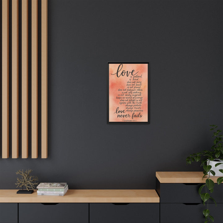 1 Corinthians 13 Canvas Wall Decor