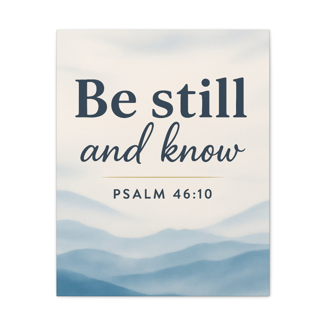 Be Still and Know (Psalm 46:10) - Canvas