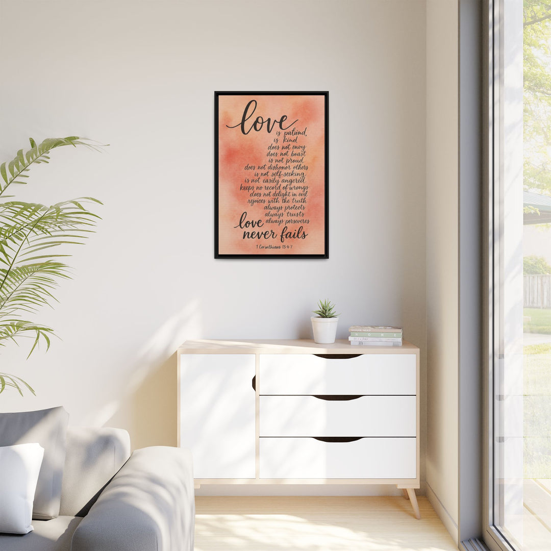 1 Corinthians 13 Canvas Wall Decor