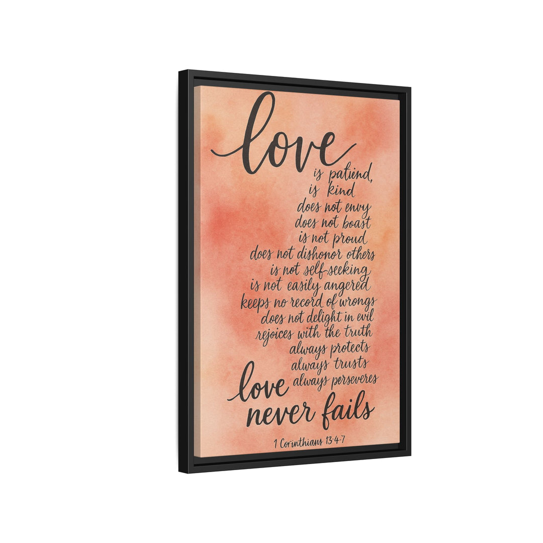 1 Corinthians 13 Canvas Wall Decor