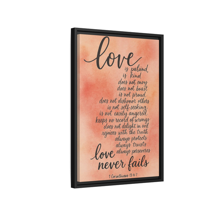 1 Corinthians 13 Canvas Wall Decor