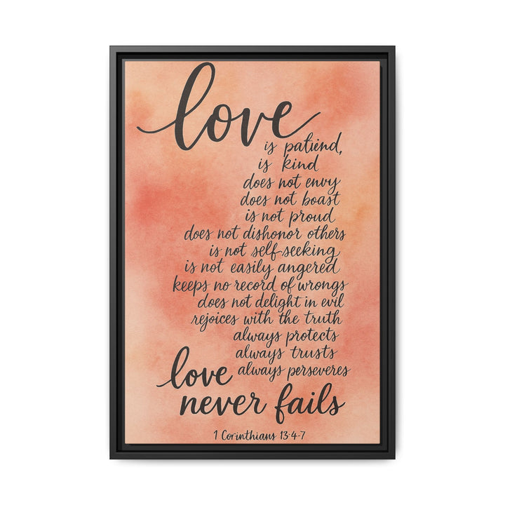 1 Corinthians 13 Canvas Wall Decor