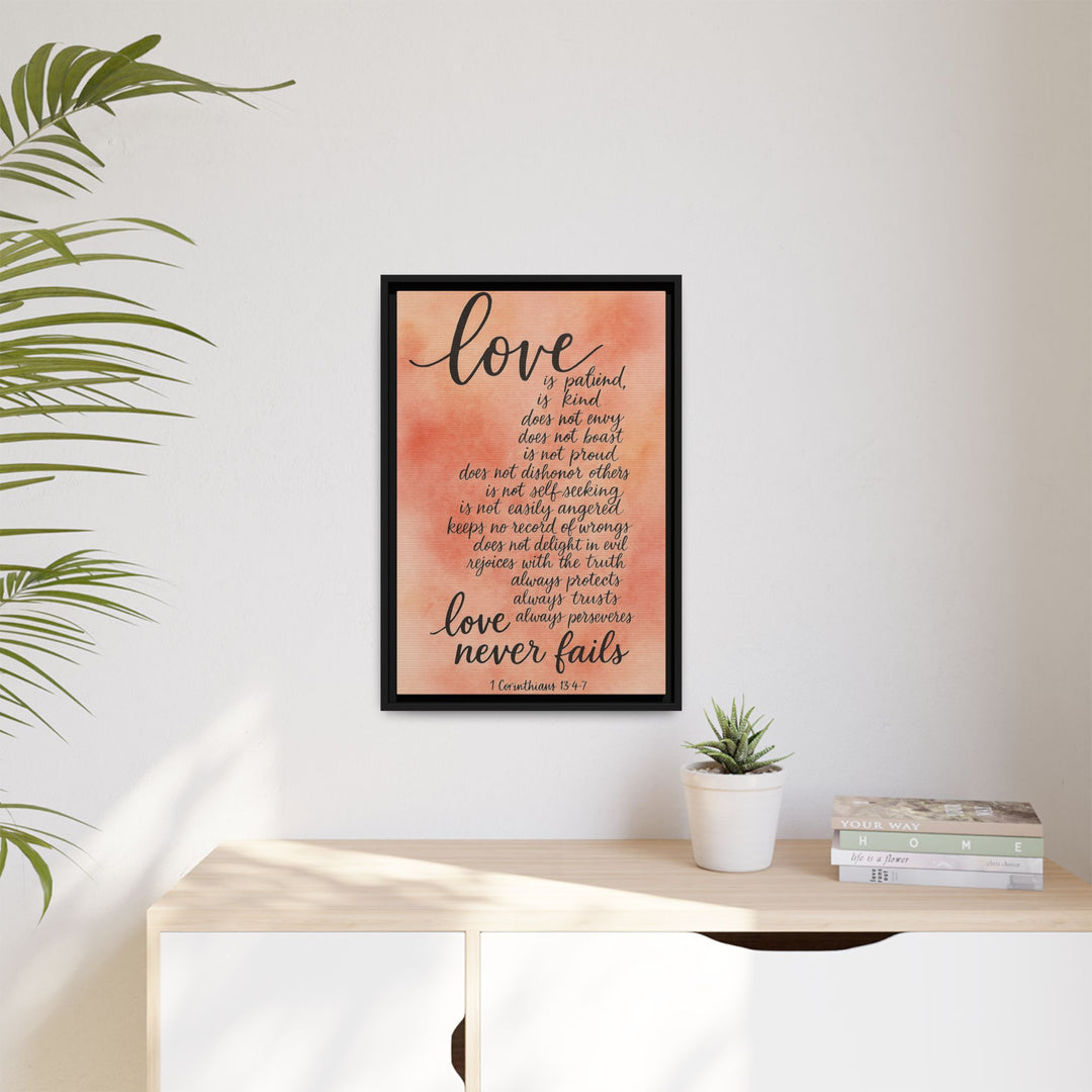 1 Corinthians 13 Canvas Wall Decor