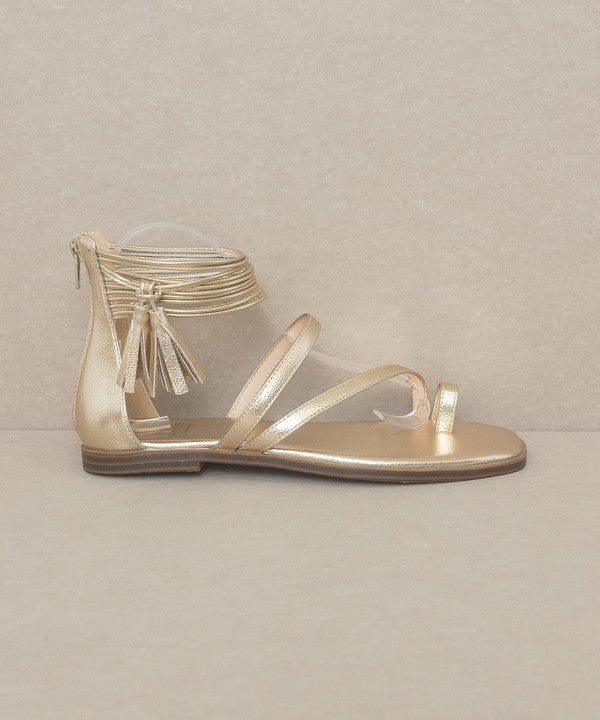 OASIS SOCIETY Abril - Strappy Ankle Wrap Sandal