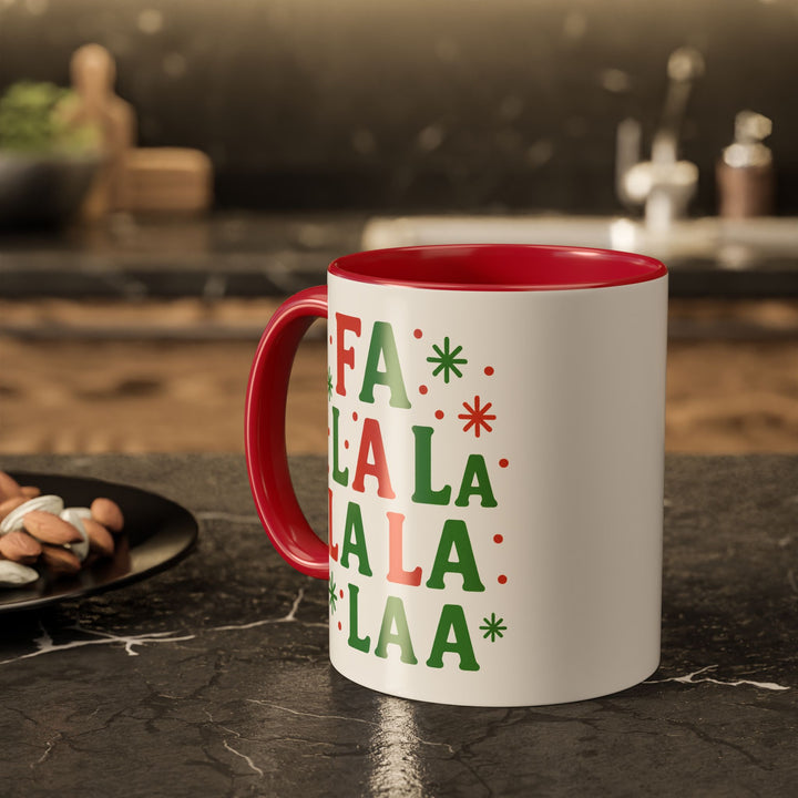 Festive Holiday Mug - "Fa La La La La" - 11oz & 15oz
