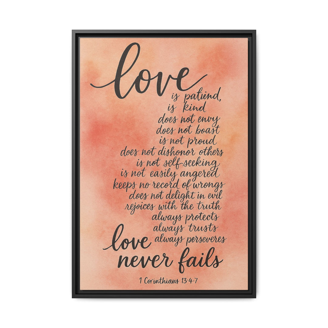 1 Corinthians 13 Canvas Wall Decor