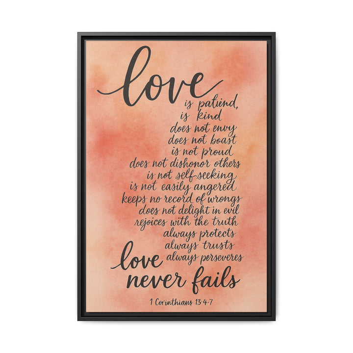 1 Corinthians 13 Canvas Wall Decor