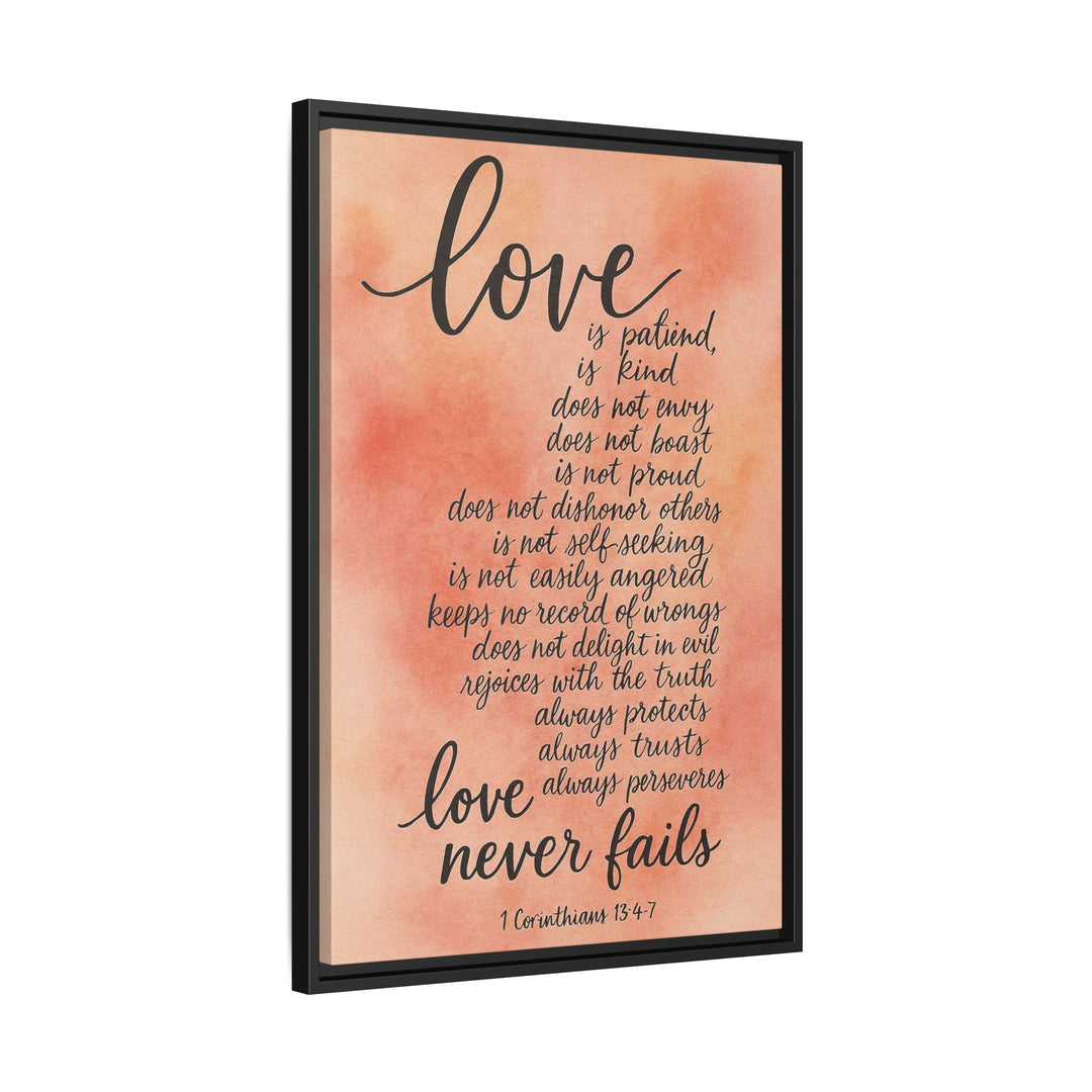 1 Corinthians 13 Canvas Wall Decor