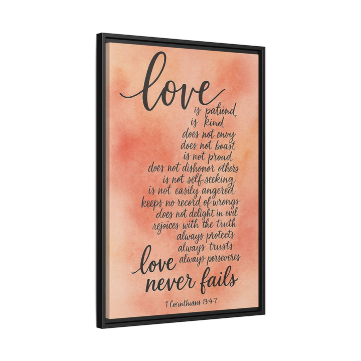 1 Corinthians 13 Canvas Wall Decor