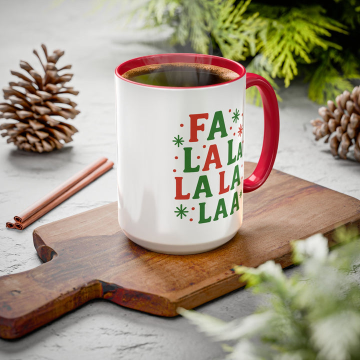 Festive Holiday Mug - "Fa La La La La" - 11oz & 15oz