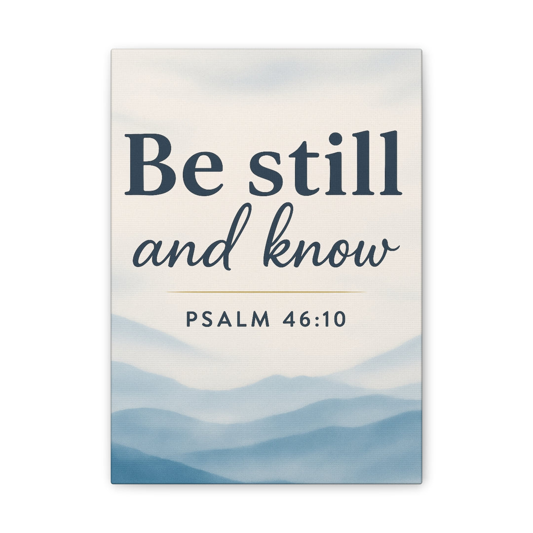 Be Still and Know (Psalm 46:10) - Canvas