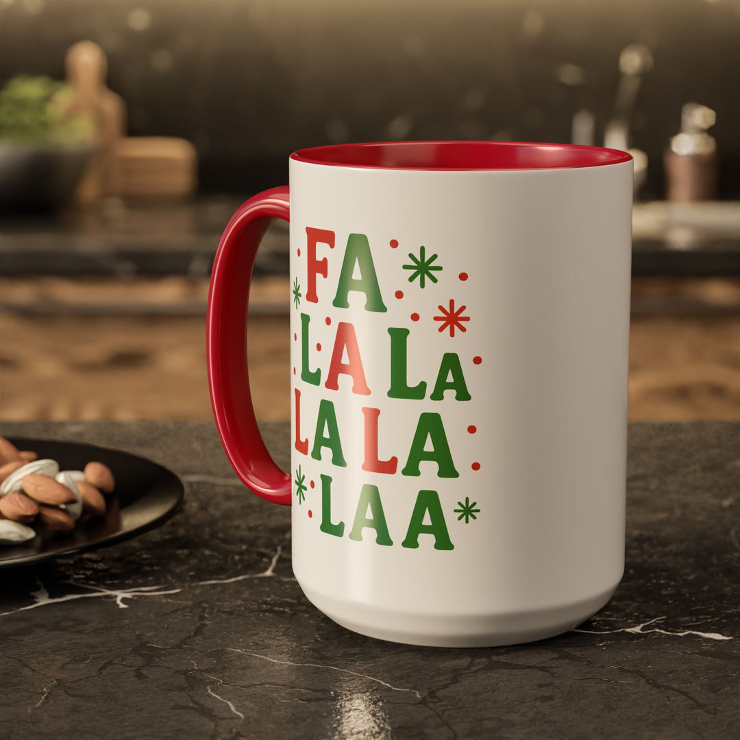 Festive Holiday Mug - "Fa La La La La" - 11oz & 15oz