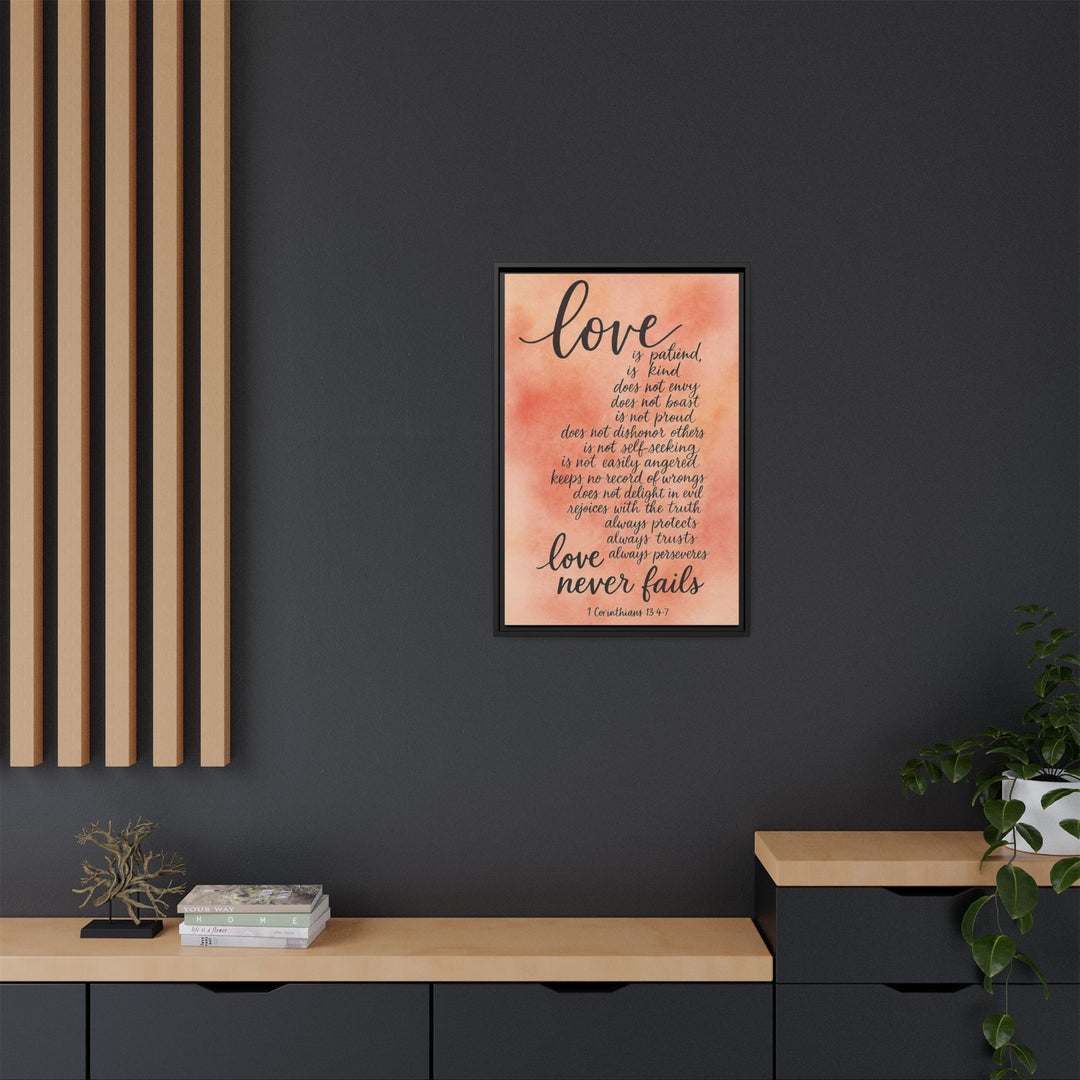 1 Corinthians 13 Canvas Wall Decor