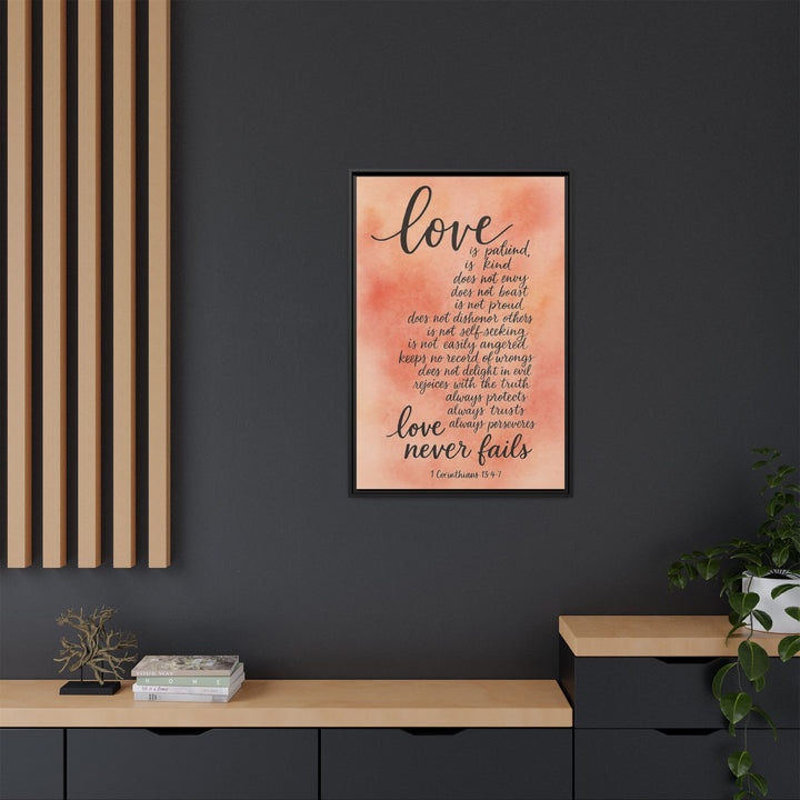 1 Corinthians 13 Canvas Wall Decor