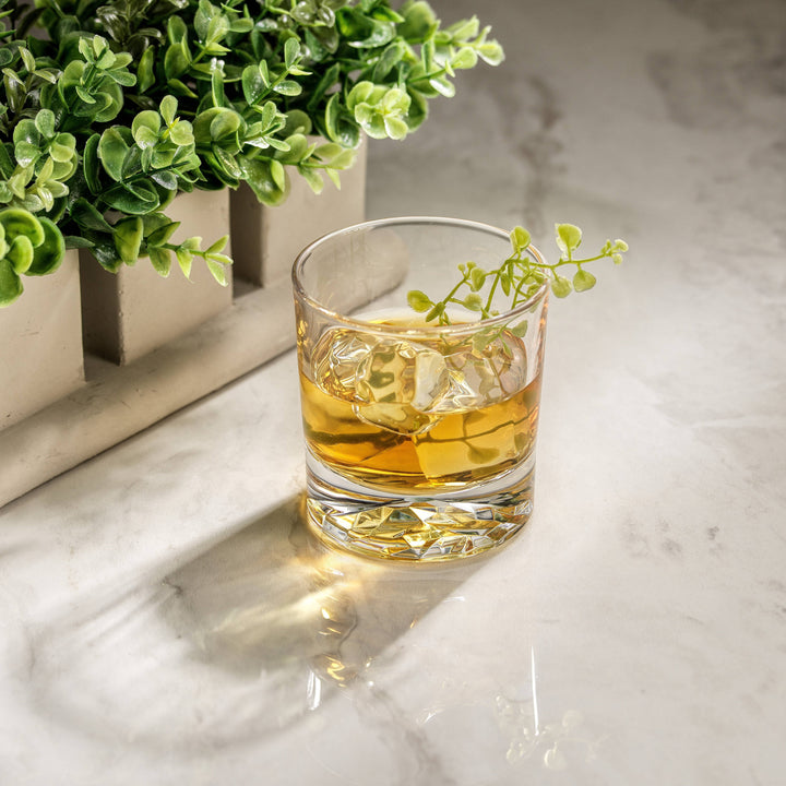 Radiant Double Old Fashioned Glass Tumblers Drinking Glasses
