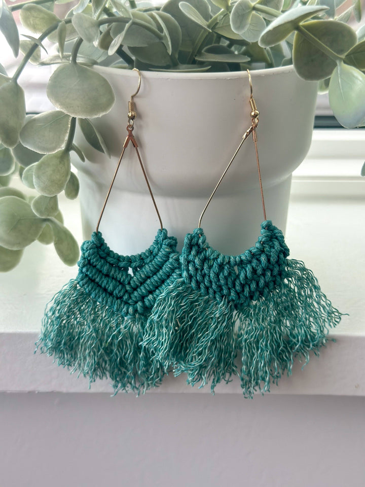 Bohemian Style Woven Earrings