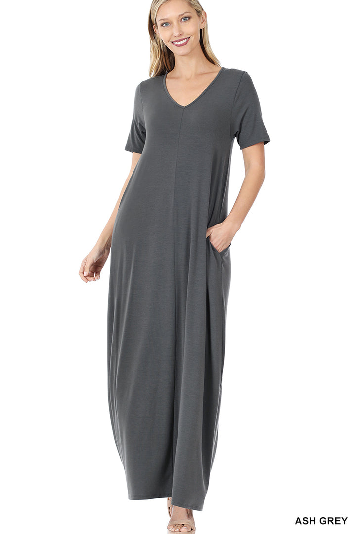 Short Sleeve Maxi Dress