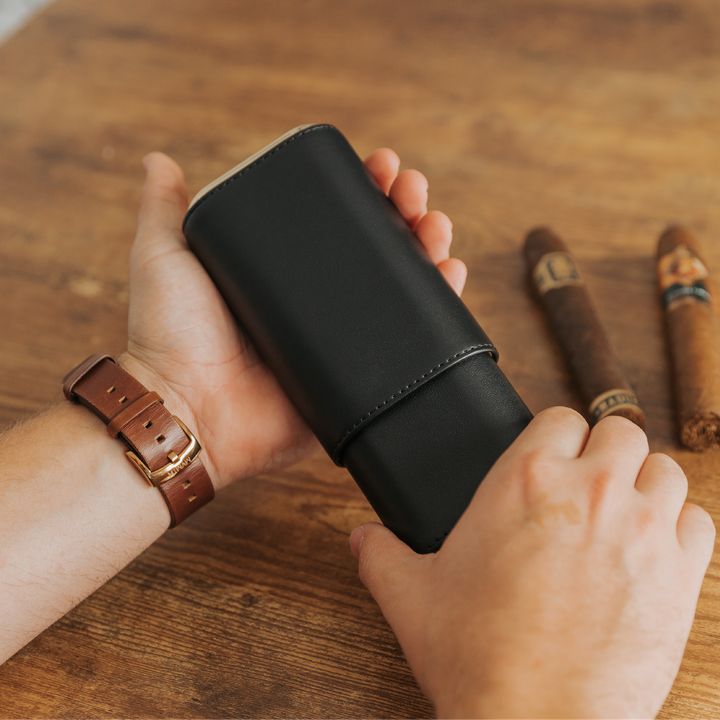 Premium 3 Cigar Travel Case