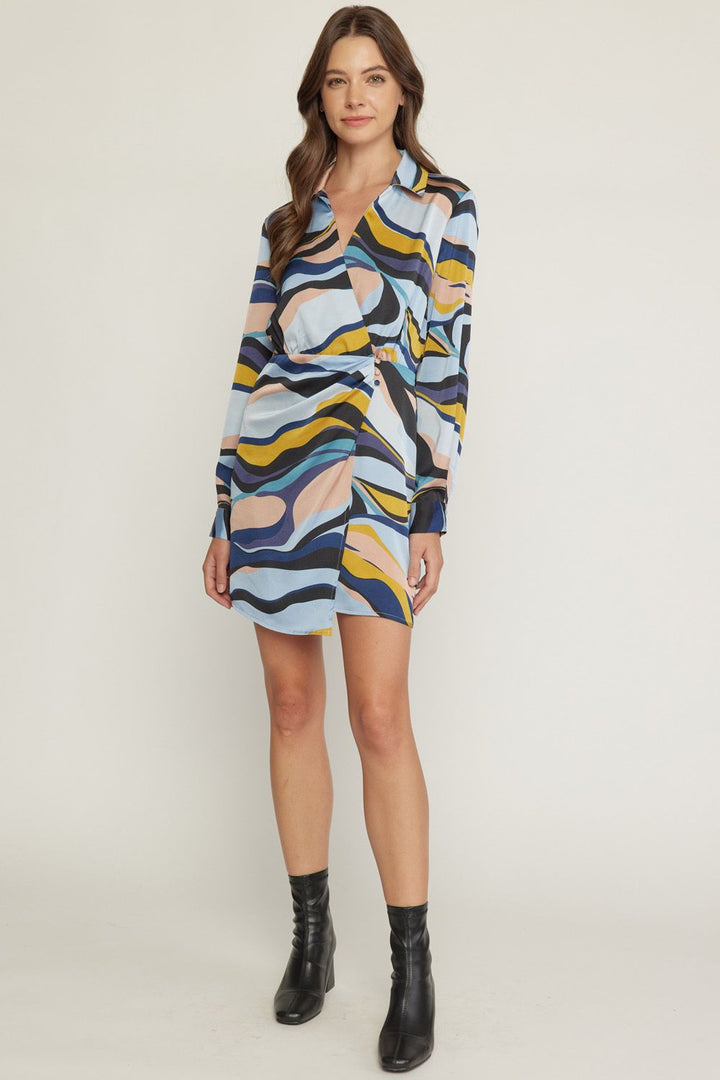 V-Neck Wrap Dress