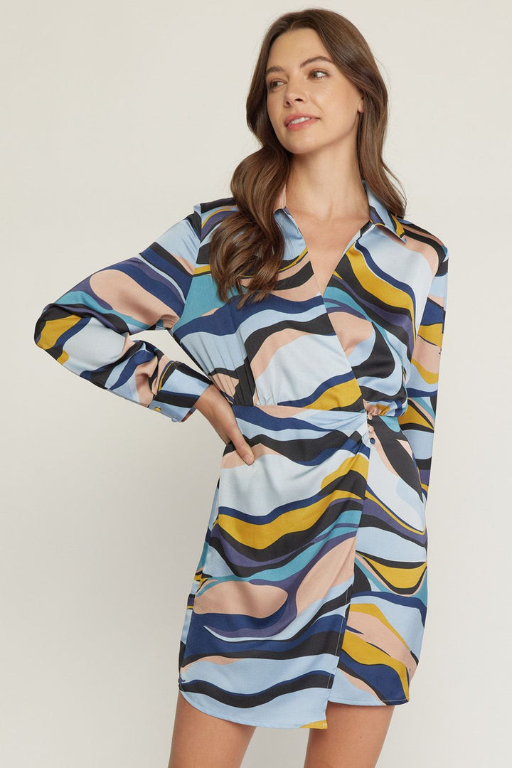 V-Neck Wrap Dress