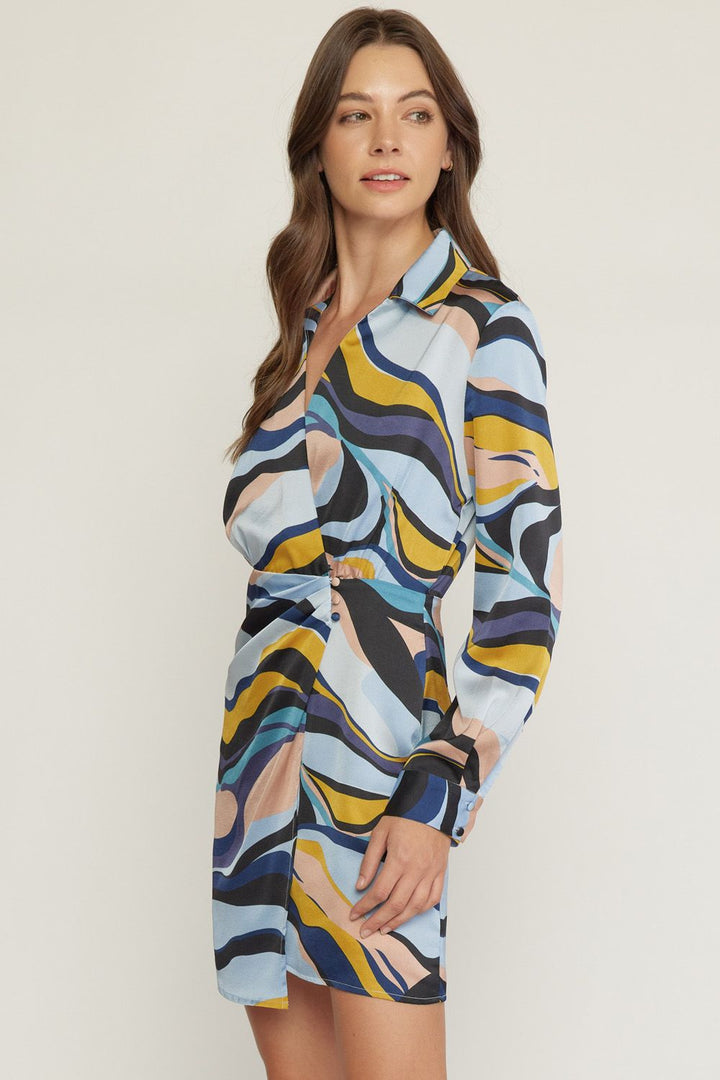 V-Neck Wrap Dress