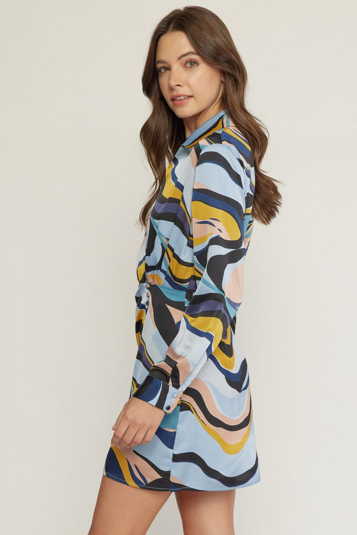 V-Neck Wrap Dress