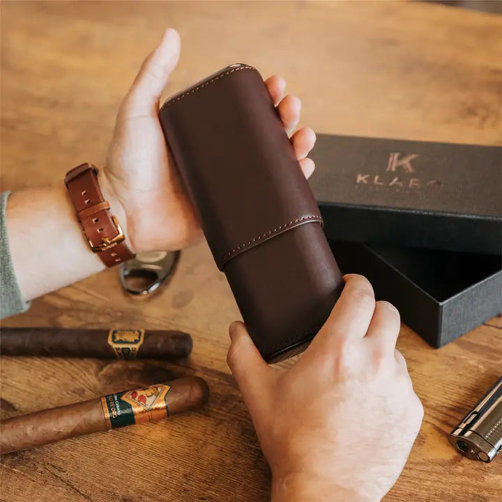 Premium 3 Cigar Travel Case