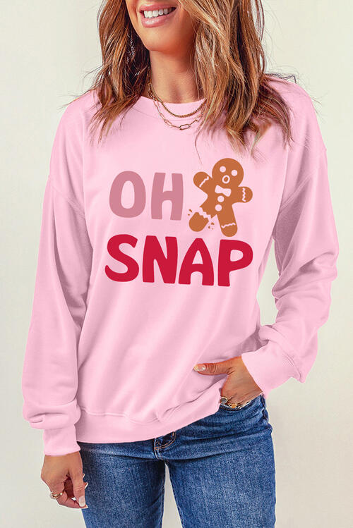 Pink "Oh Snap" Sweatshirt